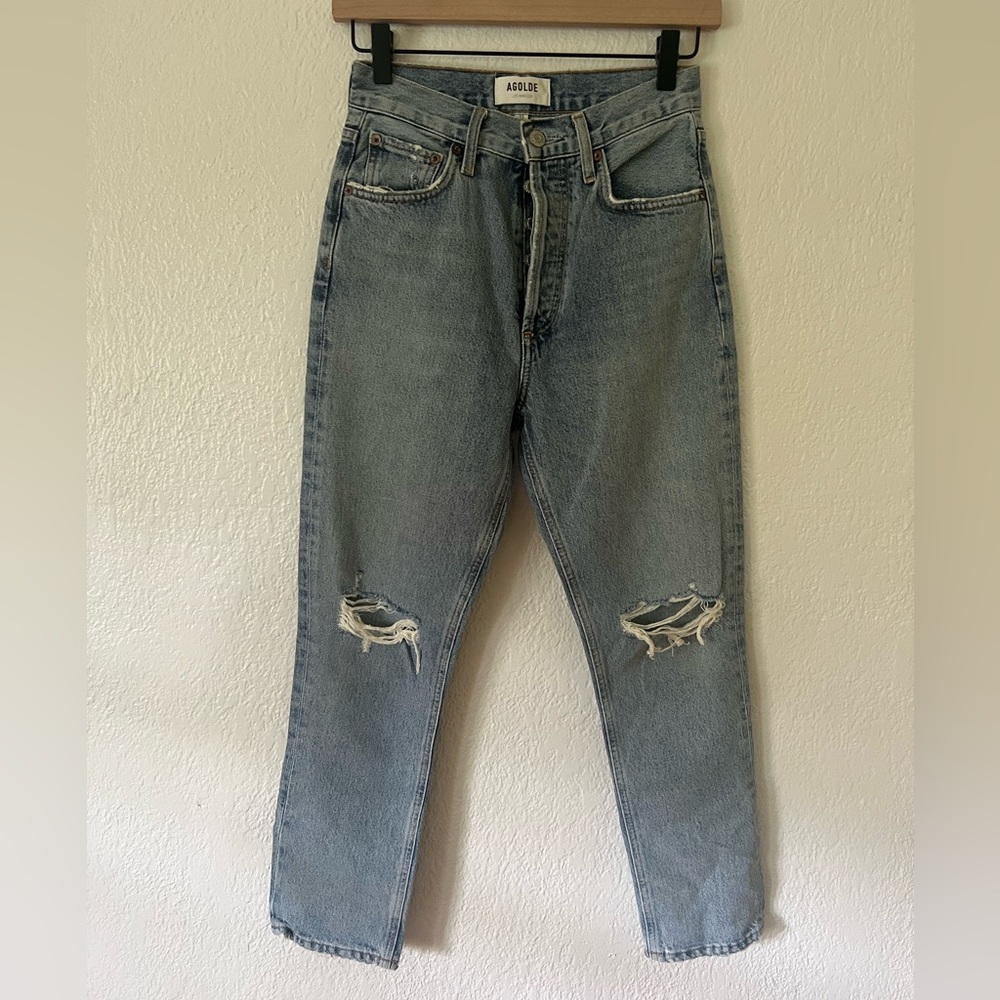 AGOLDE Riley High Rise Straight Crop in Escalate Women’s Size 23